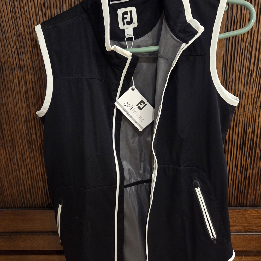 FootJoy Black and White Golf Vest